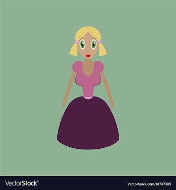 Icon in flat design toy doll vector image