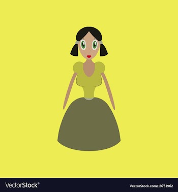 Icon in flat design toy doll vector image