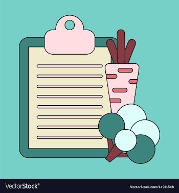 Icon in flat design vegetable menu vector image