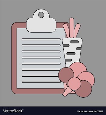 Icon in flat design vegetable menu vector image
