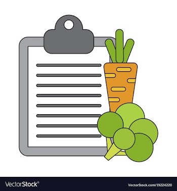 Icon in flat design vegetable menu vector image