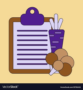 Icon in flat design vegetable menu vector image
