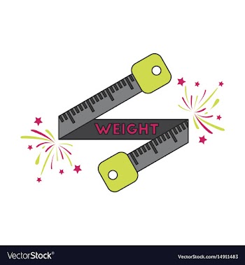 Icon in flat design weight loss logo vector image