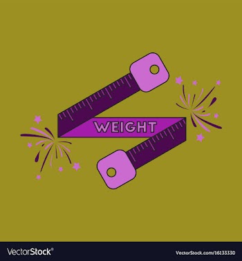 Icon in flat design weight loss logo vector image