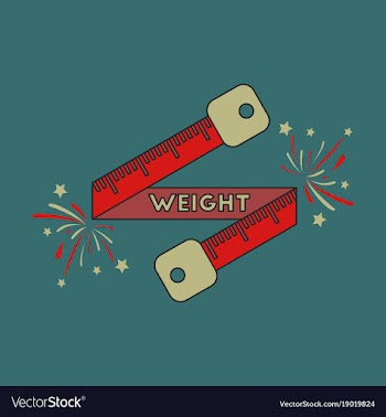Icon in flat design weight loss logo vector image