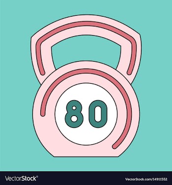 Icon in flat design weight vector image