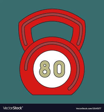 Icon in flat design weight vector image