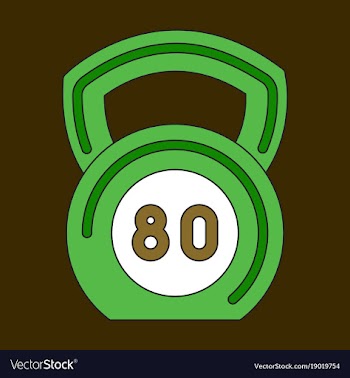 Icon in flat design weight vector image