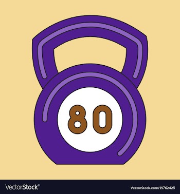 Icon in flat design weight vector image