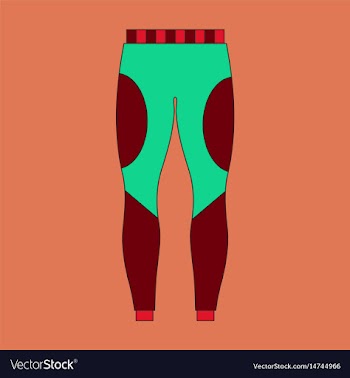 Icon in flat design winter trousers vector image