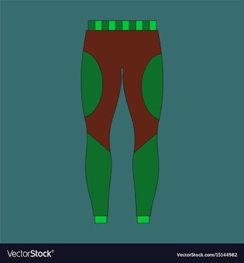 Icon in flat design winter trousers vector image