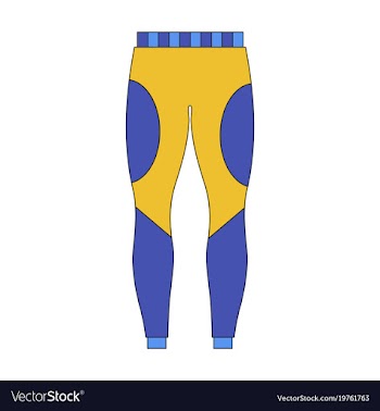 Icon in flat design winter trousers vector image