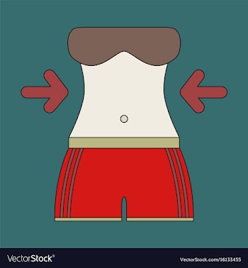 Icon in flat design woman body diet vector image
