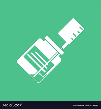 Icon injection and ampoule vector image