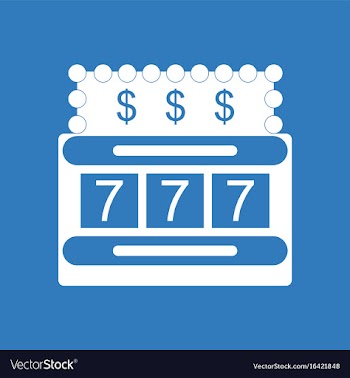 Icon jackpot machine casino vector image