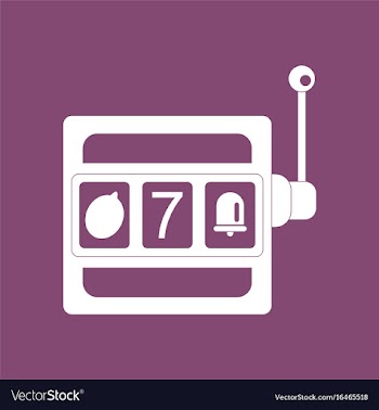 Icon jackpot machine silhouette vector image