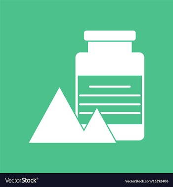 Icon jar and pyramids vector image
