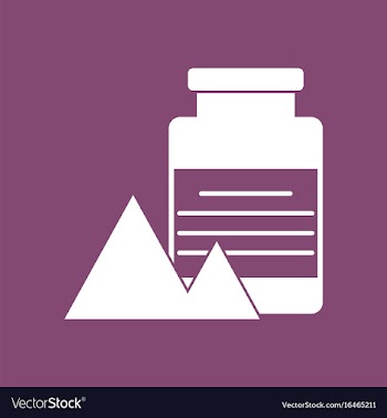 Icon jar and pyramids vector image
