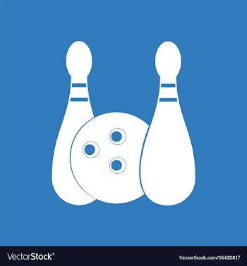 Icon kids bowling vector image
