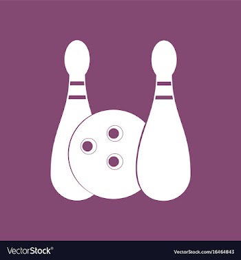 Icon kids bowling vector image