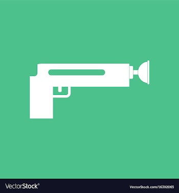 Icon kids gun vector image