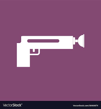 Icon kids gun vector image