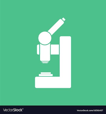 Icon laboratory microscope vector image