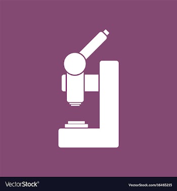 Icon laboratory microscope vector image