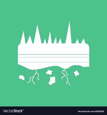 Icon land roots vector image