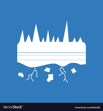 Icon land roots vector image