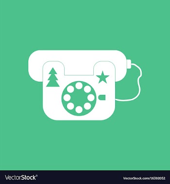 Icon landline phone vector image
