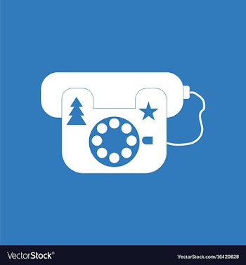 Icon landline phone vector image