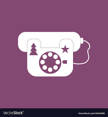Icon landline phone vector image