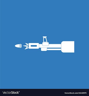 Icon machine gun bullet shot vector image