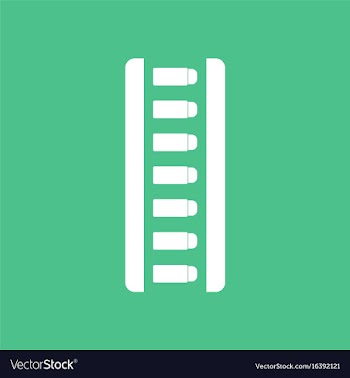 Icon magazine with bullets vector image