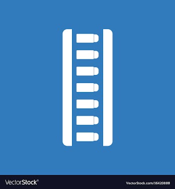 Icon magazine with bullets vector image