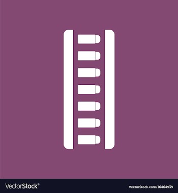 Icon magazine with bullets vector image