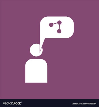 Icon man silhouette and atoms vector image