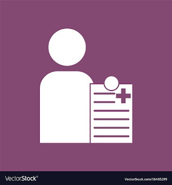 Icon man with medical blank vector image