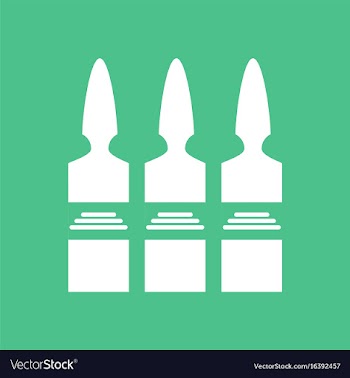 Icon medical ampoule vector image