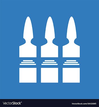 Icon medical ampoule vector image