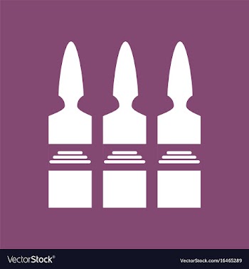 Icon medical ampoule vector image