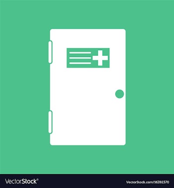 Icon medical board vector image