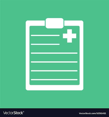 Icon medical board vector image