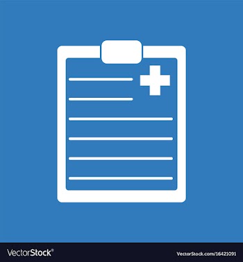 Icon medical board vector image