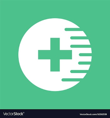 Icon medical cross vector image