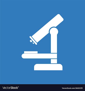 Icon medical microscope vector image