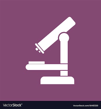 Icon medical microscope vector image