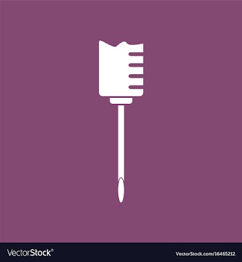 Icon medical syringe vector image