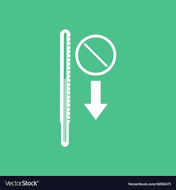 Icon medical thermometer vector image